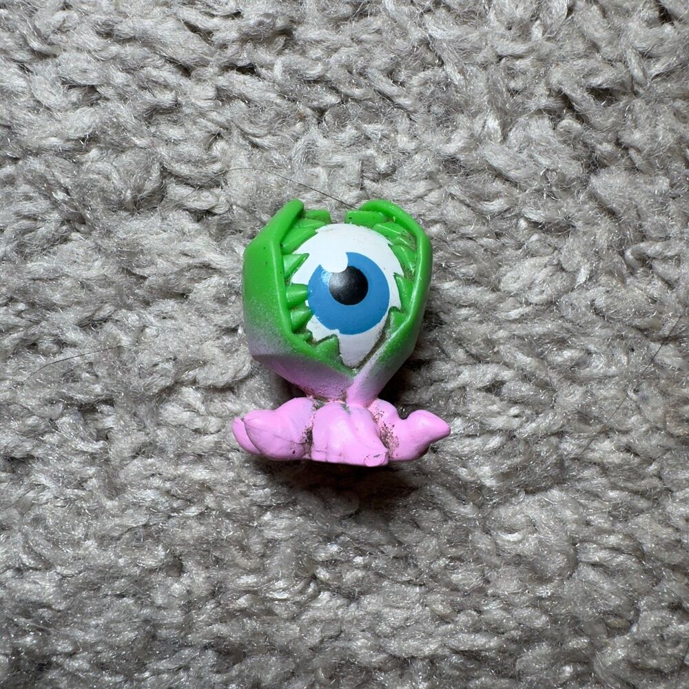 Flush Force Venus Eye Trap Mini Figure LOOSE Series 1 Eyeball Green Pink Toy